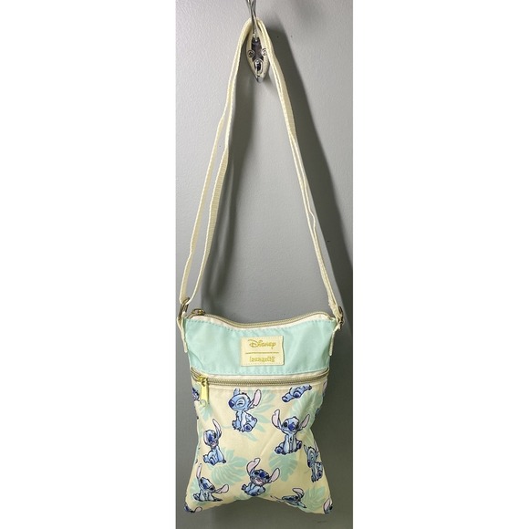 Loungefly Handbags - Loungefly Disney Lilo & Stitch Palm Leaves Passport Crossbody Bag Purse 9x6.5x1"